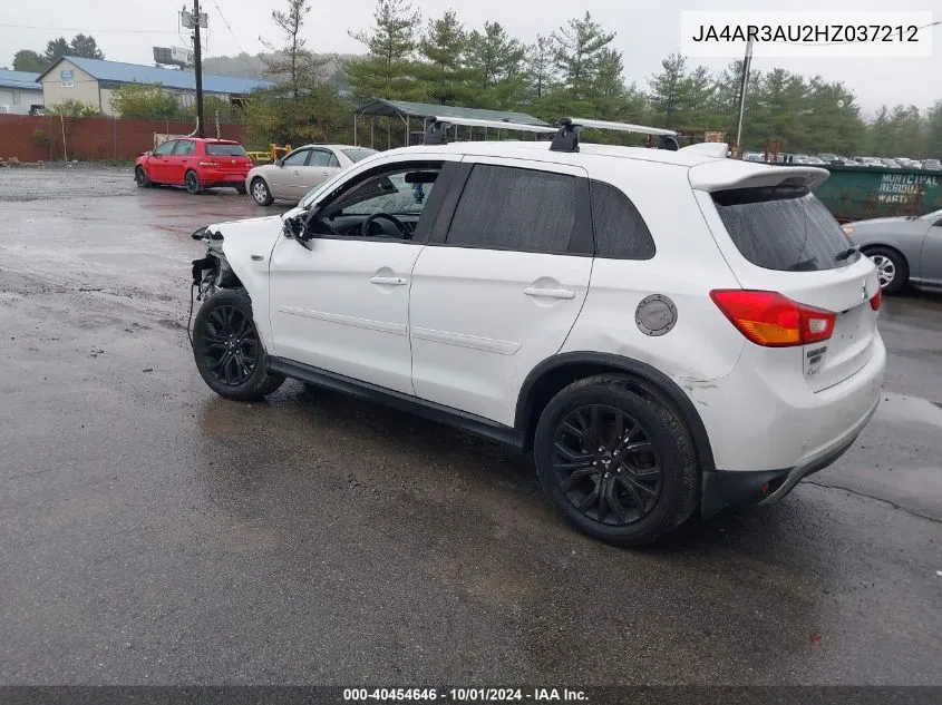 2017 Mitsubishi Outlander Sport Es/Se VIN: JA4AR3AU2HZ037212 Lot: 40454646