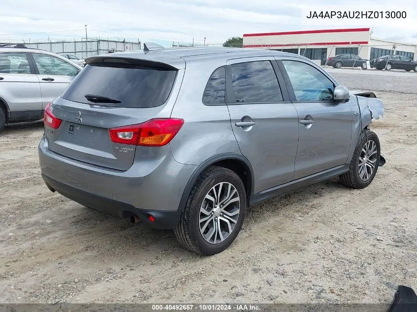 2017 Mitsubishi Outlander Sport 2.0 Es VIN: JA4AP3AU2HZ013000 Lot: 40492657