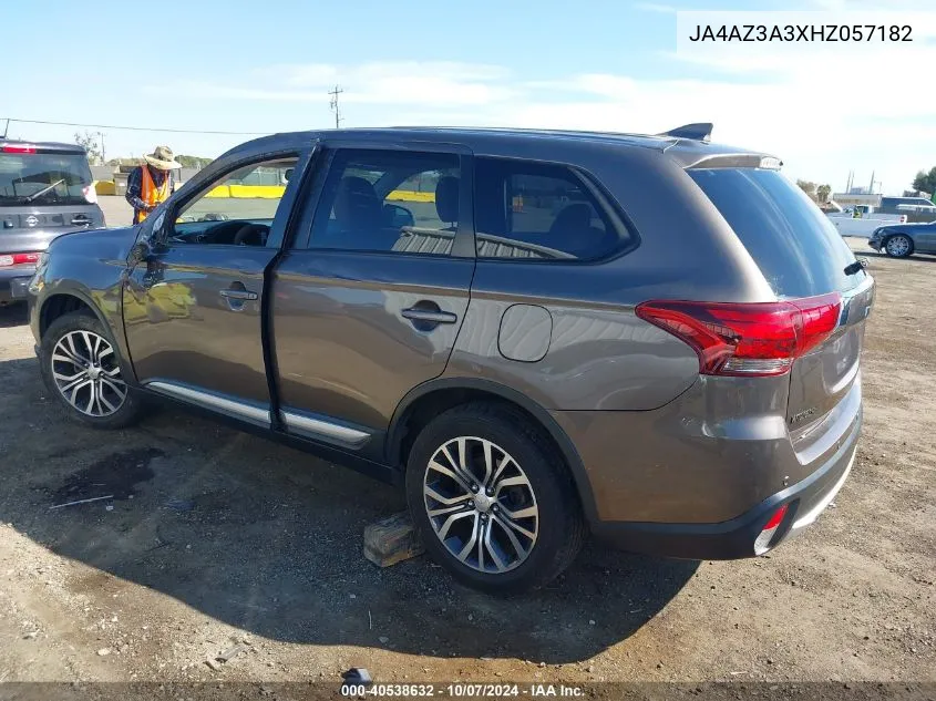 2017 Mitsubishi Outlander Se VIN: JA4AZ3A3XHZ057182 Lot: 40538632