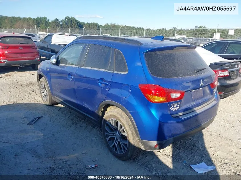 2017 Mitsubishi Outlander Sport 2.4 Gt VIN: JA4AR4AW0HZ055697 Lot: 40570380