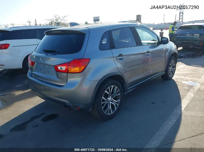 2017 Mitsubishi Outlander Sport 2.0 Es/2.0 Le VIN: JA4AP3AU2HZ017290 Lot: 40571723