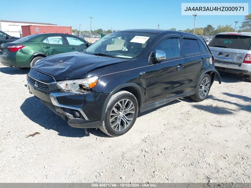 2017 Mitsubishi Outlander Sport 2.0 Es VIN: JA4AR3AU4HZ000971 Lot: 40571766