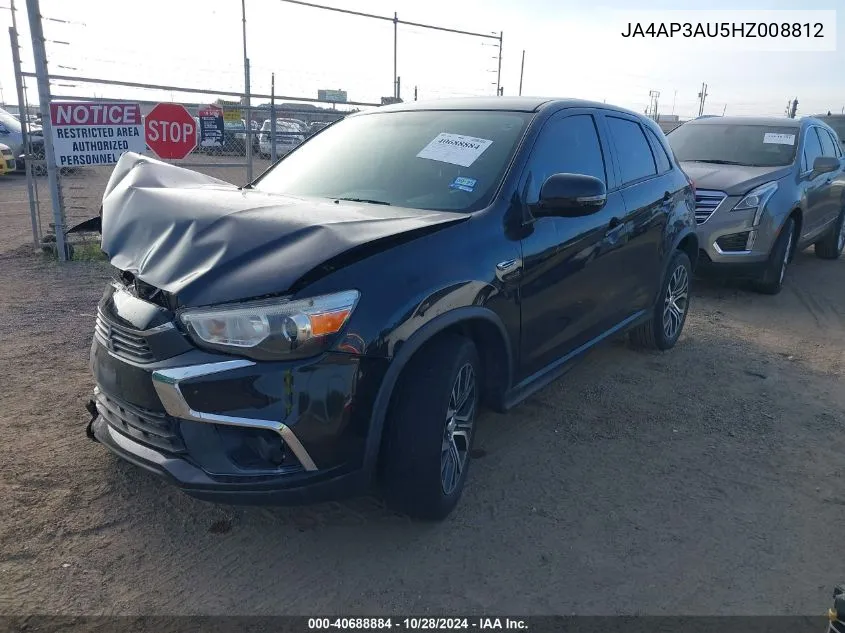 2017 Mitsubishi Outlander Sport 2.0 Es VIN: JA4AP3AU5HZ008812 Lot: 40688884