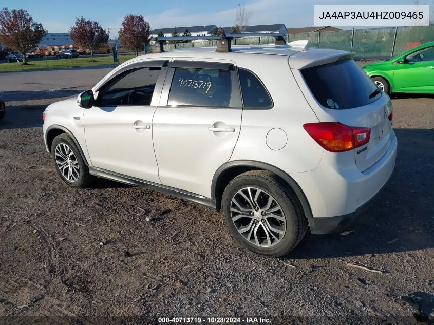 2017 Mitsubishi Outlander Sport 2.0 Es/2.0 Le VIN: JA4AP3AU4HZ009465 Lot: 40713719