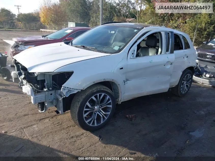 2017 Mitsubishi Outlander Sport 2.4 Gt VIN: JA4AR4AW4HZ064497 Lot: 40758894