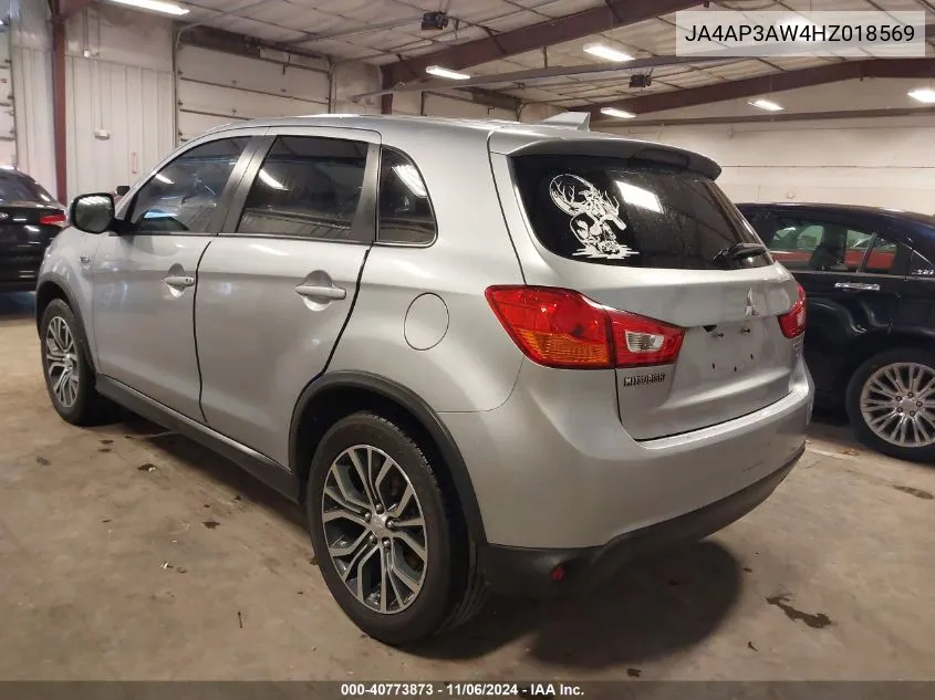 2017 Mitsubishi Outlander Sport 2.4 Se VIN: JA4AP3AW4HZ018569 Lot: 40773873