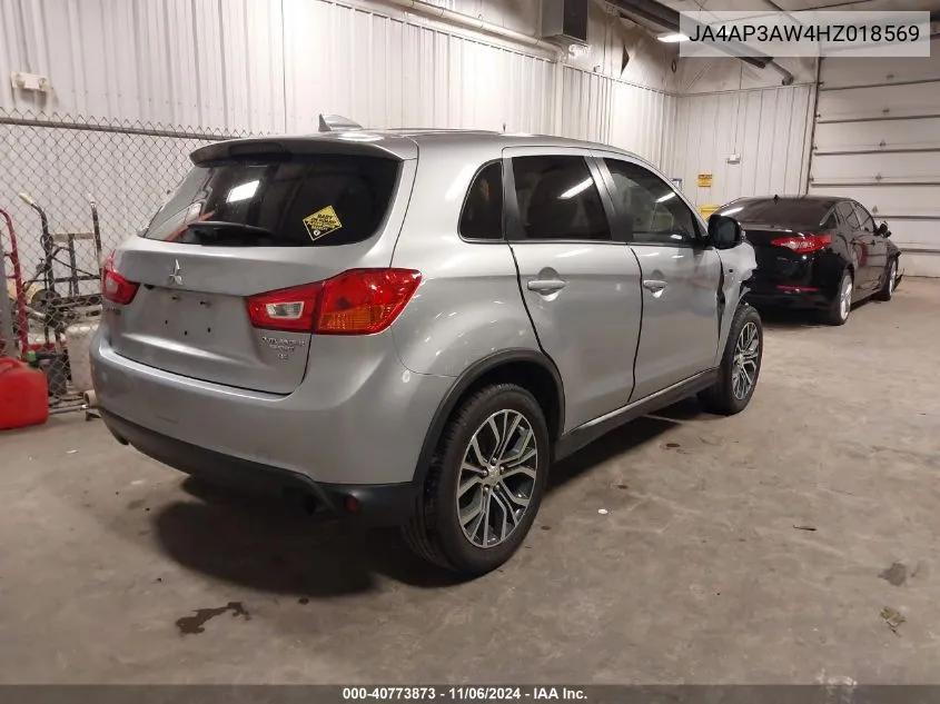 2017 Mitsubishi Outlander Sport 2.4 Se VIN: JA4AP3AW4HZ018569 Lot: 40773873