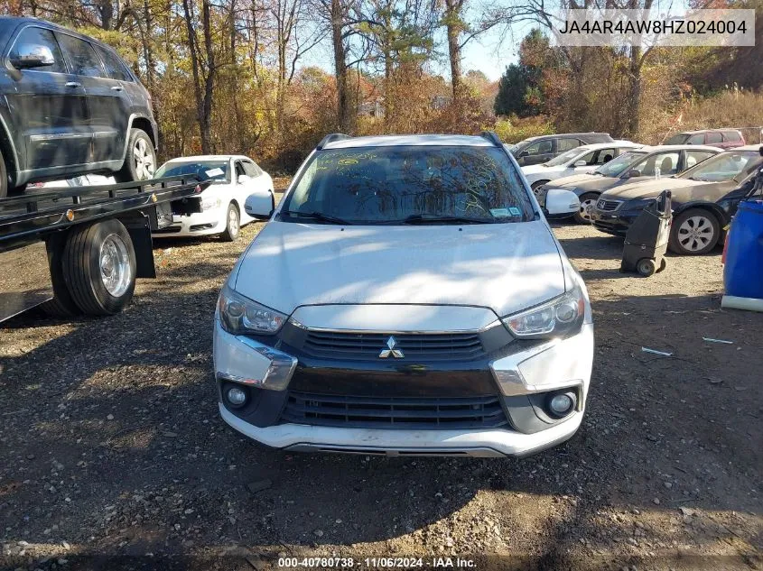 2017 Mitsubishi Outlander Sport 2.4 Sel VIN: JA4AR4AW8HZ024004 Lot: 40780738