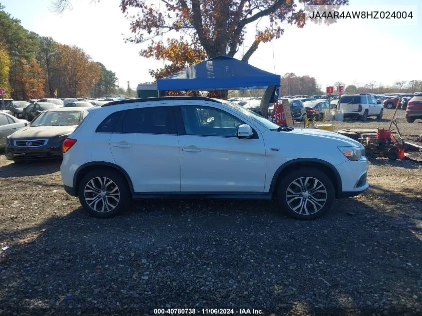 2017 Mitsubishi Outlander Sport 2.4 Sel VIN: JA4AR4AW8HZ024004 Lot: 40780738