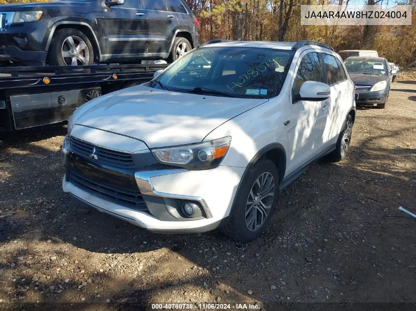 2017 Mitsubishi Outlander Sport 2.4 Sel VIN: JA4AR4AW8HZ024004 Lot: 40780738