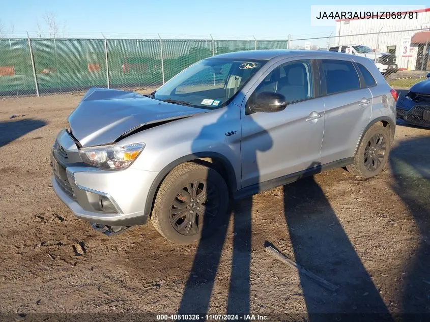 2017 Mitsubishi Outlander Sport 2.0 Le VIN: JA4AR3AU9HZ068781 Lot: 40810326