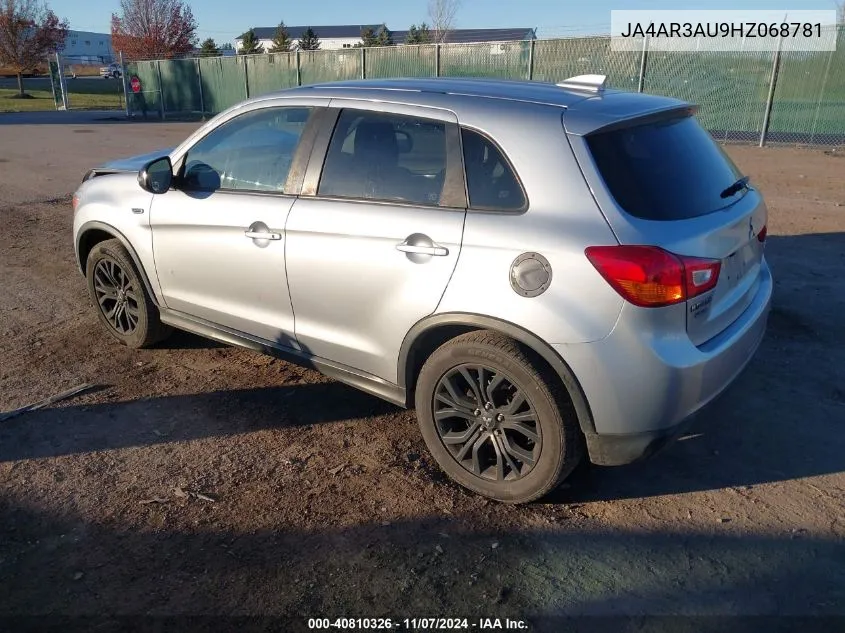 2017 Mitsubishi Outlander Sport 2.0 Le VIN: JA4AR3AU9HZ068781 Lot: 40810326