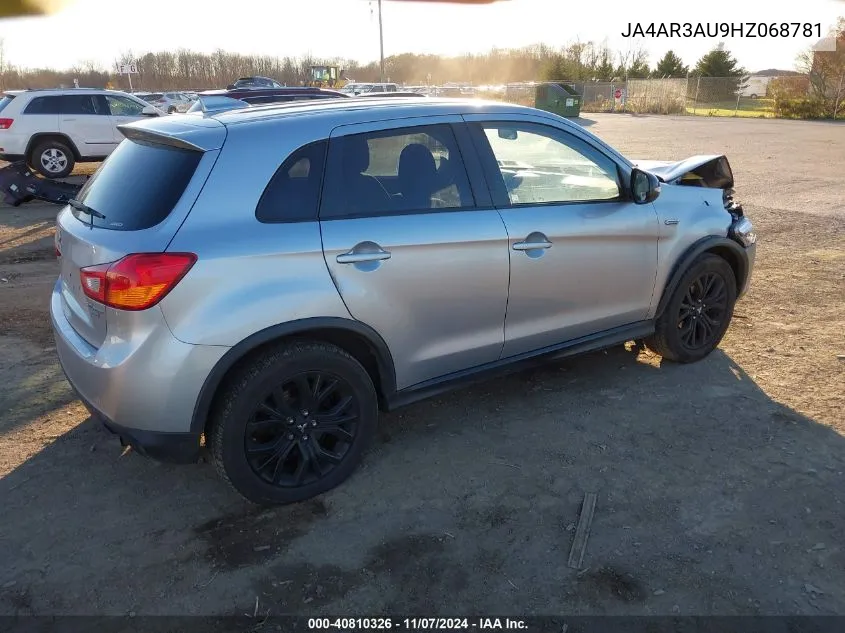 2017 Mitsubishi Outlander Sport 2.0 Le VIN: JA4AR3AU9HZ068781 Lot: 40810326