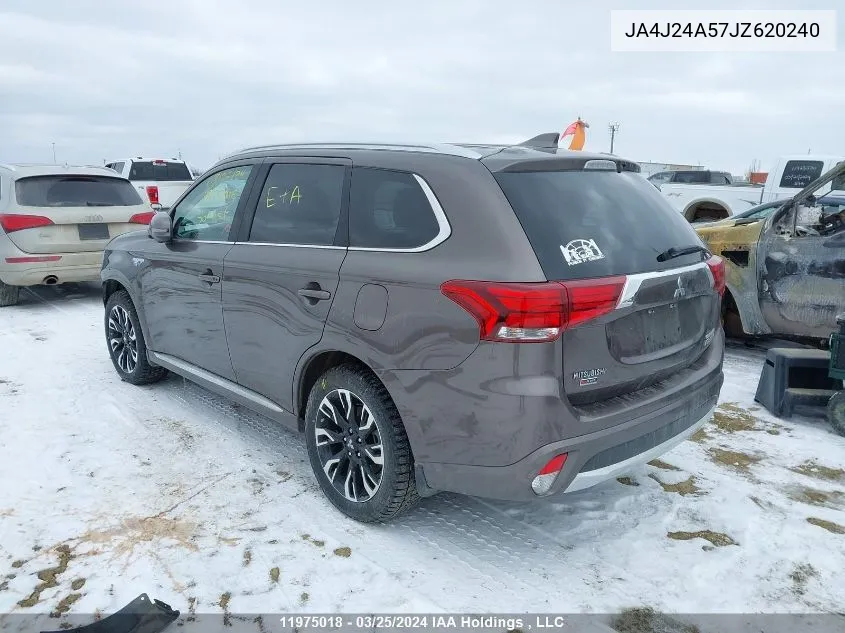 2018 Mitsubishi Outlander Phev VIN: JA4J24A57JZ620240 Lot: 11975018