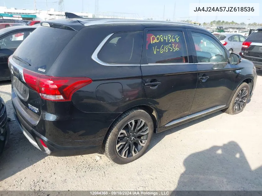 2018 Mitsubishi Outlander Phev VIN: JA4J24A57JZ618536 Lot: 12084368