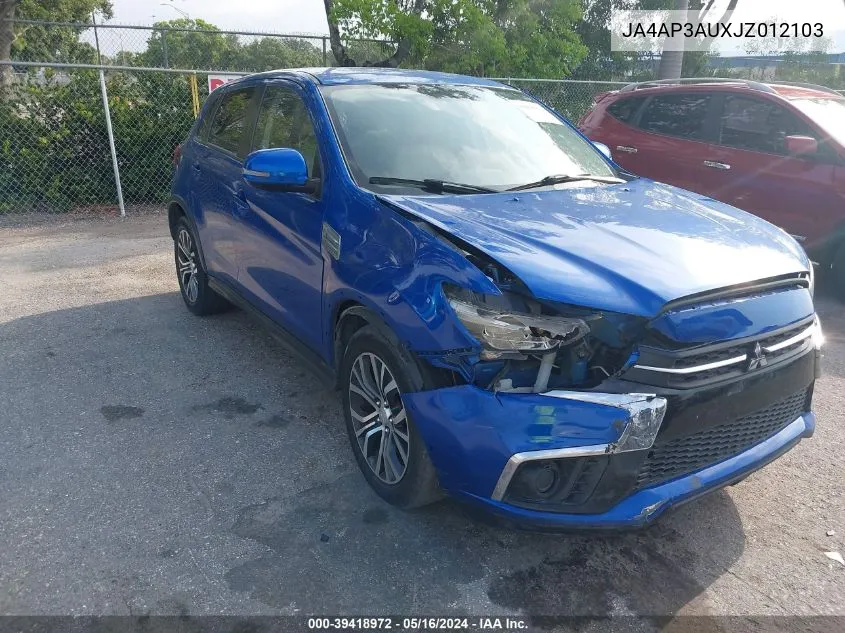 JA4AP3AUXJZ012103 2018 Mitsubishi Outlander Sport 2.0 Es