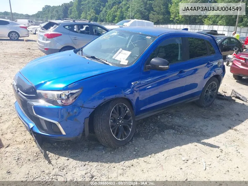 JA4AP3AU3JU004549 2018 Mitsubishi Outlander Sport 2.0 Le