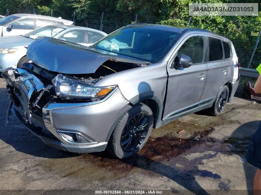 2018 Mitsubishi Outlander Le VIN: JA4AD3A36JZ031053 Lot: 39702568