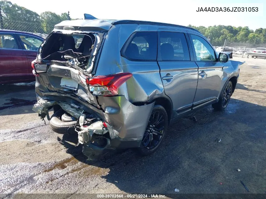 2018 Mitsubishi Outlander Le VIN: JA4AD3A36JZ031053 Lot: 39702568