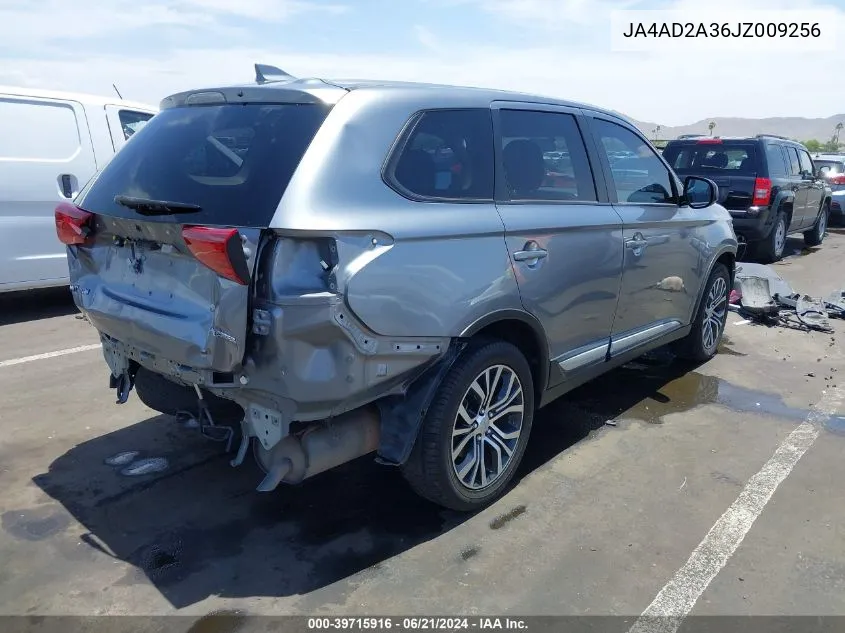 2018 Mitsubishi Outlander Es VIN: JA4AD2A36JZ009256 Lot: 39715916