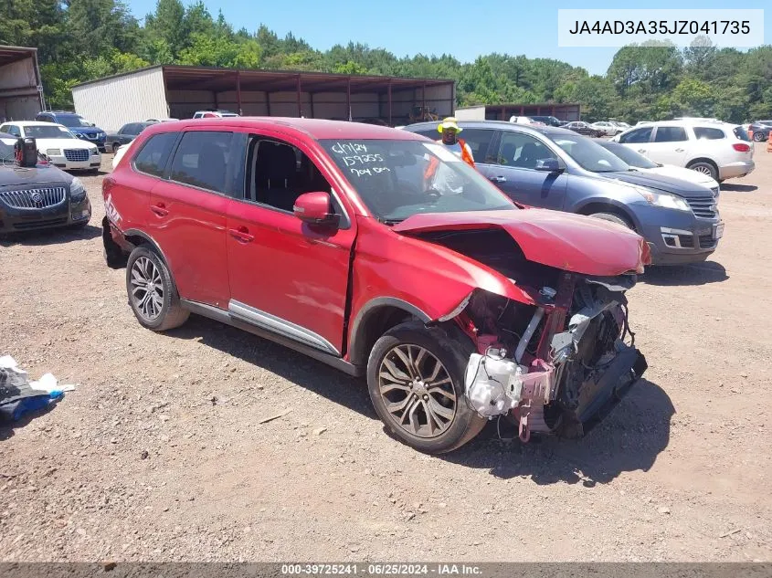 2018 Mitsubishi Outlander Se VIN: JA4AD3A35JZ041735 Lot: 39725241