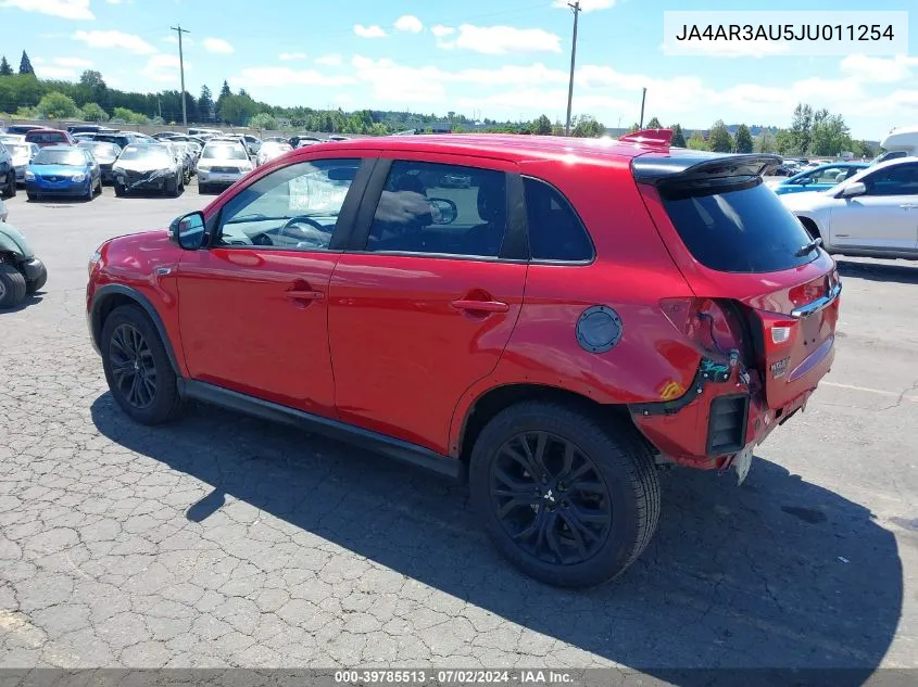 2018 Mitsubishi Outlander Sport 2.0 Le VIN: JA4AR3AU5JU011254 Lot: 39785513