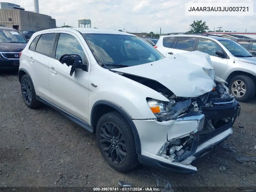 2018 Mitsubishi Outlander Sport 2.0 Le VIN: JA4AR3AU3JU003721 Lot: 39879741