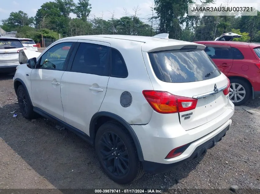 2018 Mitsubishi Outlander Sport 2.0 Le VIN: JA4AR3AU3JU003721 Lot: 39879741