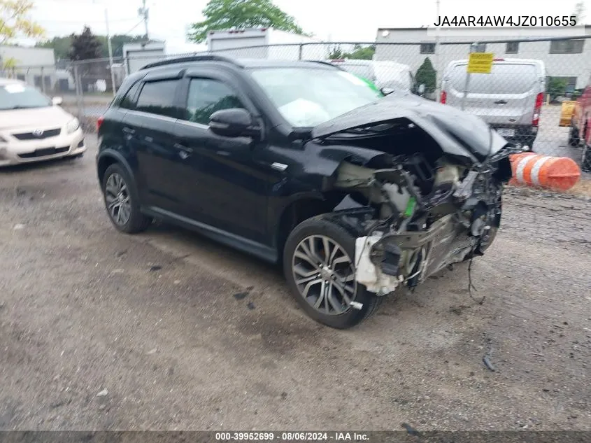 2018 Mitsubishi Outlander Sport 2.4 Sel VIN: JA4AR4AW4JZ010655 Lot: 39952699