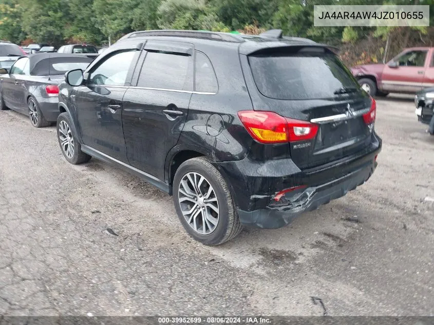 2018 Mitsubishi Outlander Sport 2.4 Sel VIN: JA4AR4AW4JZ010655 Lot: 39952699