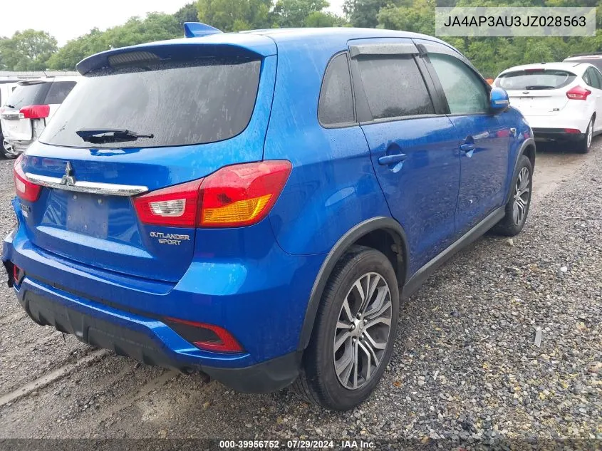 JA4AP3AU3JZ028563 2018 Mitsubishi Outlander Sport Es 2.0