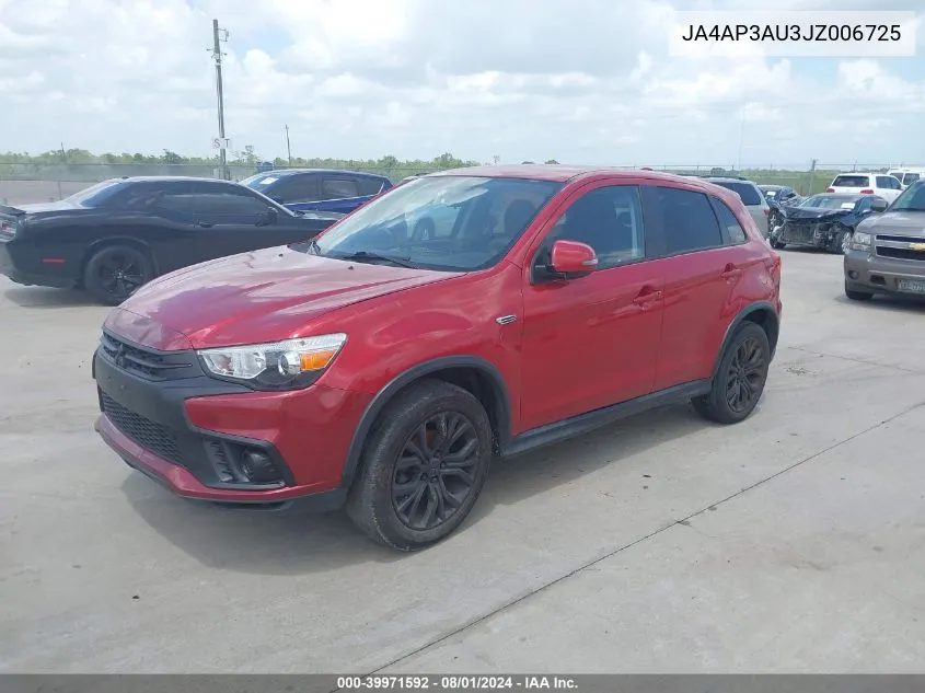 JA4AP3AU3JZ006725 2018 Mitsubishi Outlander Sport Es 2.0