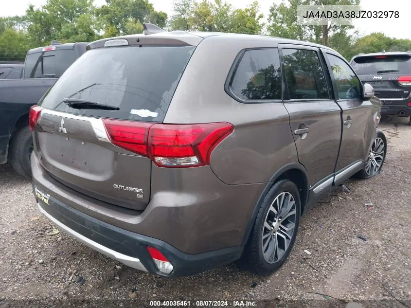 JA4AD3A38JZ032978 2018 Mitsubishi Outlander Se