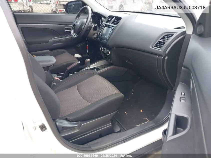 JA4AR3AU3JU003718 2018 Mitsubishi Outlander Sport Es/Se