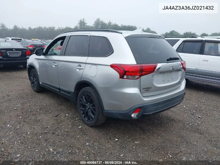 JA4AZ3A36JZ021432 2018 Mitsubishi Outlander Le