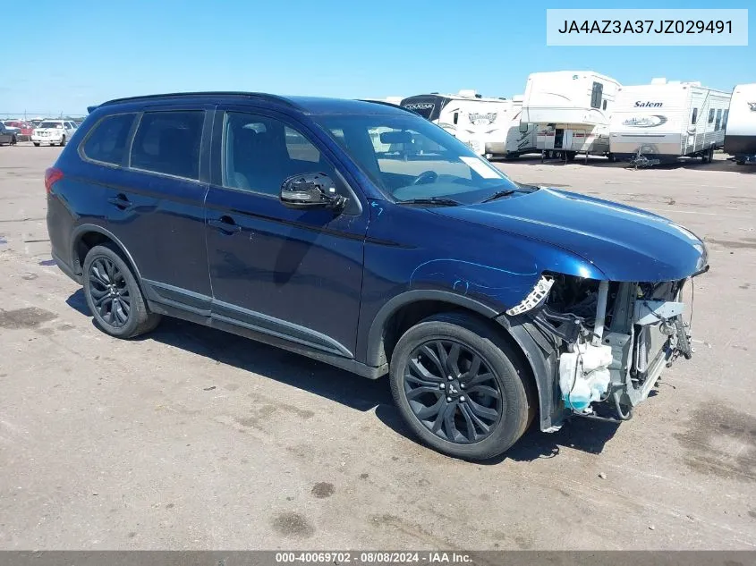 2018 Mitsubishi Outlander Le VIN: JA4AZ3A37JZ029491 Lot: 40069702