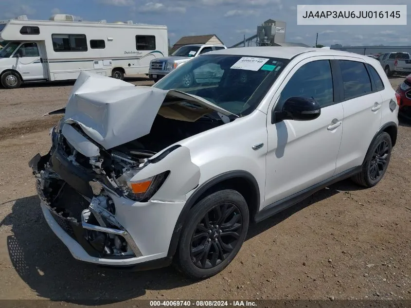 2018 Mitsubishi Outlander Sport 2.0 Le VIN: JA4AP3AU6JU016145 Lot: 40069740