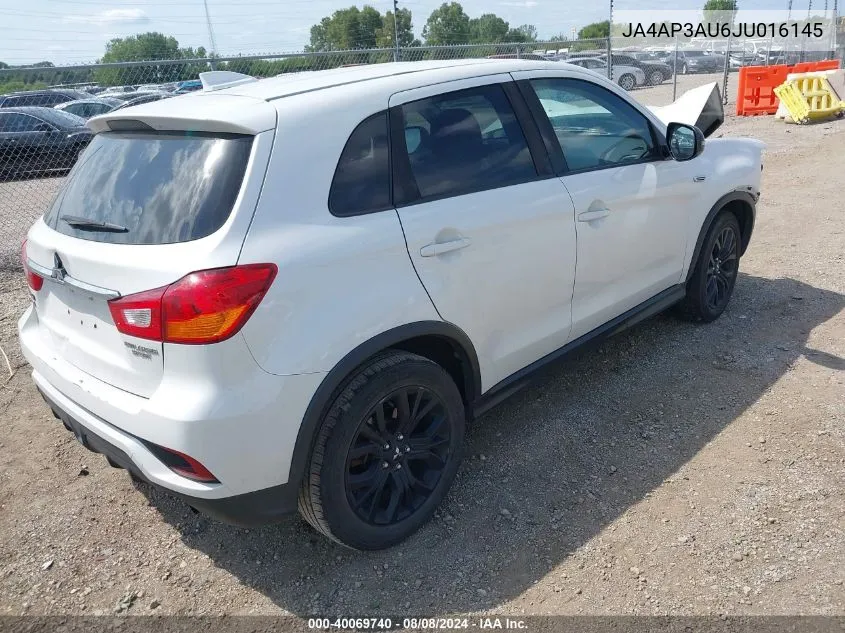 2018 Mitsubishi Outlander Sport 2.0 Le VIN: JA4AP3AU6JU016145 Lot: 40069740