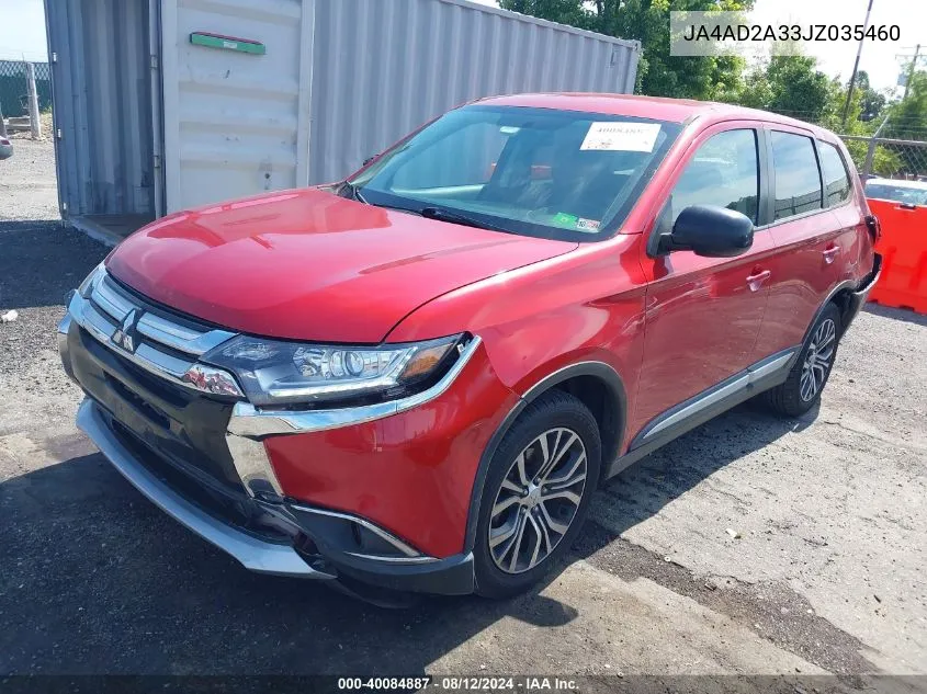 JA4AD2A33JZ035460 2018 Mitsubishi Outlander Es