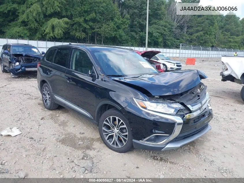 2018 Mitsubishi Outlander Es VIN: JA4AD2A3XJJ006066 Lot: 40095827