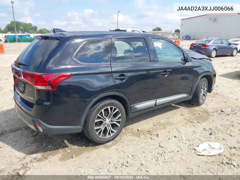 2018 Mitsubishi Outlander Es VIN: JA4AD2A3XJJ006066 Lot: 40095827