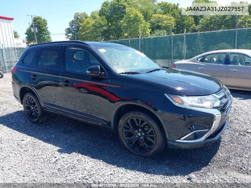 2018 Mitsubishi Outlander Le VIN: JA4AZ3A31JZ027557 Lot: 40119865