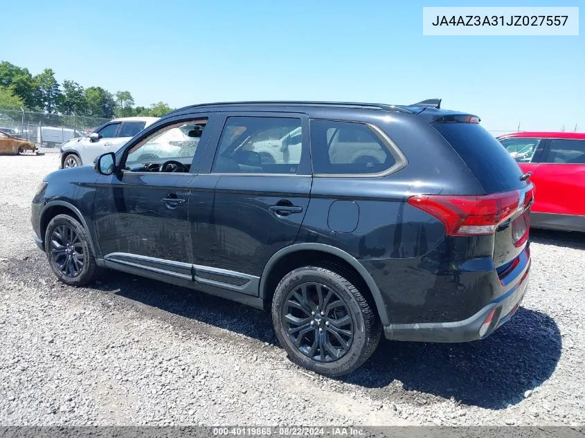 2018 Mitsubishi Outlander Le VIN: JA4AZ3A31JZ027557 Lot: 40119865