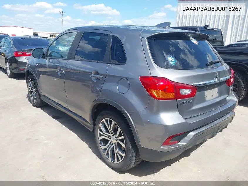 2018 Mitsubishi Outlander Sport 2.0 Es/2.0 Le/Es 2.0 VIN: JA4AP3AU8JU018267 Lot: 40123576