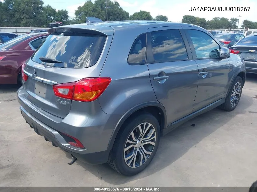 JA4AP3AU8JU018267 2018 Mitsubishi Outlander Sport 2.0 Es/2.0 Le/Es 2.0