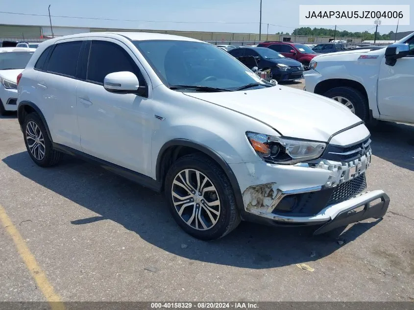 2018 Mitsubishi Outlander Sport Es 2.0 VIN: JA4AP3AU5JZ004006 Lot: 40158329