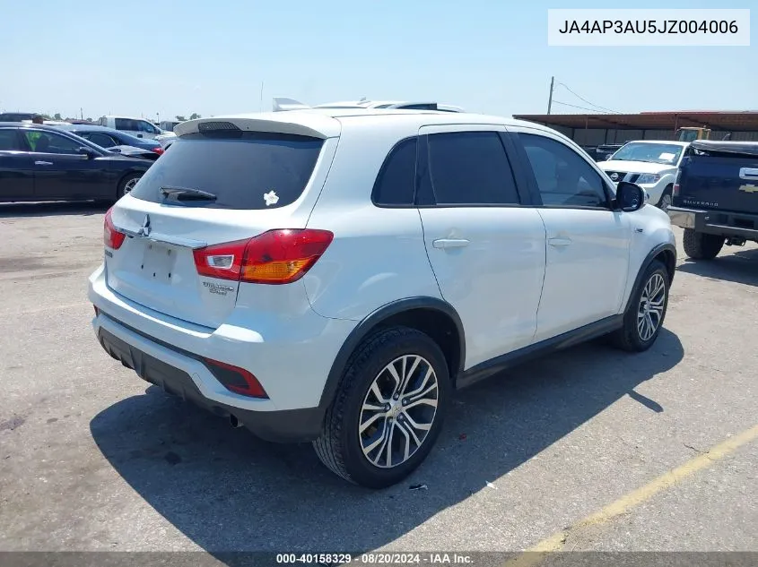 JA4AP3AU5JZ004006 2018 Mitsubishi Outlander Sport Es 2.0