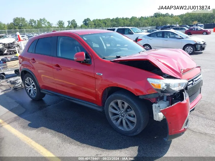 2018 Mitsubishi Outlander Sport 2.4 Se VIN: JA4AP3AW2JU013874 Lot: 40178441