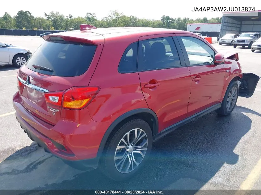 JA4AP3AW2JU013874 2018 Mitsubishi Outlander Sport 2.4 Se