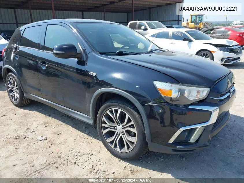 2018 Mitsubishi Outlander Sport 2.4 Se VIN: JA4AR3AW9JU002221 Lot: 40201107